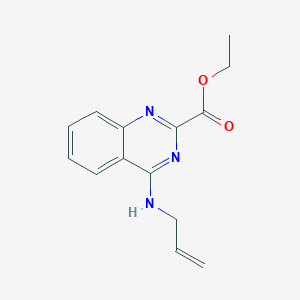molecular formula C14H15N3O2 B2933948 Ethyl 4-(allylamino)-2-quinazolinecarboxylate CAS No. 866155-49-9