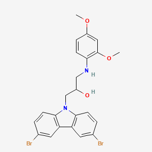 1-(3,6-Dibromo-carbazol-9-yl)-3-(2,4-dimethoxy-phenylamino)-propan-2-ol