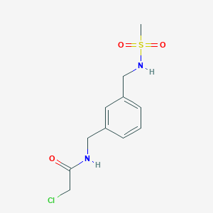 2-Chloro-N-[[3-(methanesulfonamidomethyl)phenyl]methyl]acetamide