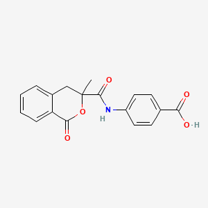 4-(3-Methyl-1-oxoisochroman-3-carboxamido)benzoic acid