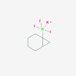 molecular formula C7H11BF3K B2933971 Potassium;1-bicyclo[4.1.0]heptanyl(trifluoro)boranuide CAS No. 2542181-77-9