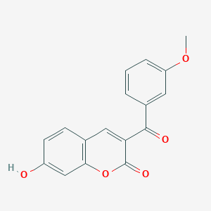 7-hydroxy-3-(3-methoxybenzoyl)-2H-chromen-2-one