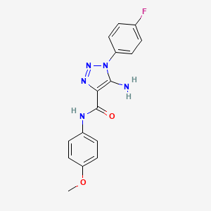 5-amino-1-(4-fluorophenyl)-N-(4-methoxyphenyl)-1H-1,2,3-triazole-4-carboxamide