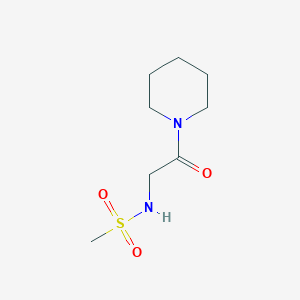 molecular formula C8H16N2O3S B2934002 N-[2-oxo-2-(piperidin-1-yl)ethyl]methanesulfonamide CAS No. 1147736-15-9