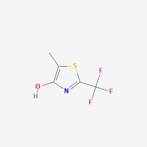 molecular formula C5H4F3NOS B2934012 5-甲基-2-三氟甲基-噻唑-4-醇 CAS No. 544652-70-2