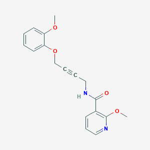 2-methoxy-N-(4-(2-methoxyphenoxy)but-2-yn-1-yl)nicotinamide