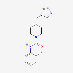 4-((1H-imidazol-1-yl)methyl)-N-(2-fluorophenyl)piperidine-1-carboxamide