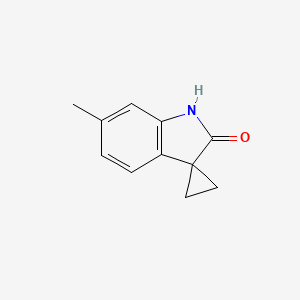 molecular formula C11H11NO B2934072 6'-Methylspiro[cyclopropane-1,3'-indolin]-2'-one CAS No. 83419-47-0