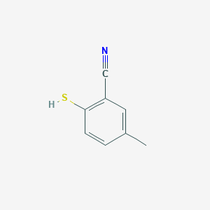 molecular formula C8H7NS B2934076 2-Mercapto-5-methylbenzonitrile CAS No. 939970-67-9