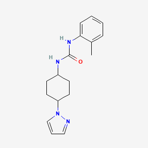 3-(2-methylphenyl)-1-[4-(1H-pyrazol-1-yl)cyclohexyl]urea
