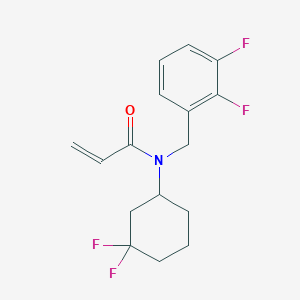 molecular formula C16H17F4NO B2934081 N-(3,3-Difluorocyclohexyl)-N-[(2,3-difluorophenyl)methyl]prop-2-enamide CAS No. 2411300-54-2