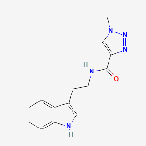 molecular formula C14H15N5O B2934083 N-(2-(1H-indol-3-yl)ethyl)-1-methyl-1H-1,2,3-triazole-4-carboxamide CAS No. 1207010-05-6