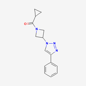 cyclopropyl(3-(4-phenyl-1H-1,2,3-triazol-1-yl)azetidin-1-yl)methanone