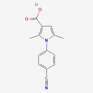 1-(4-cyanophenyl)-2,5-dimethyl-1H-pyrrole-3-carboxylic acid