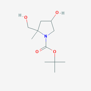 Tert-butyl 4-hydroxy-2-(hydroxymethyl)-2-methylpyrrolidine-1-carboxylate