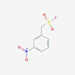 molecular formula C7H6FNO4S B2934118 (3-Nitrophenyl)methanesulfonyl fluoride CAS No. 2137936-30-0
