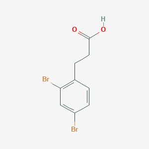 molecular formula C9H8Br2O2 B2934132 3-(2,4-Dibromophenyl)propanoic acid CAS No. 1261450-58-1