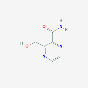 molecular formula C6H7N3O2 B2934139 3-(Hydroxymethyl)pyrazine-2-carboxamide CAS No. 40108-00-7