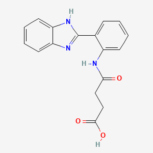 4-((2-(1H-benzo[d]imidazol-2-yl)phenyl)amino)-4-oxobutanoic acid