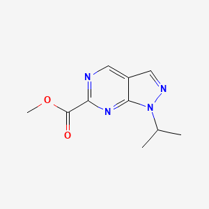 molecular formula C10H12N4O2 B2934152 Methyl 1-isopropylpyrazolo[3,4-d]pyrimidine-6-carboxylate CAS No. 2060594-38-7