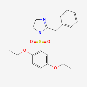 2-benzyl-1-(2,5-diethoxy-4-methylbenzenesulfonyl)-4,5-dihydro-1H-imidazole