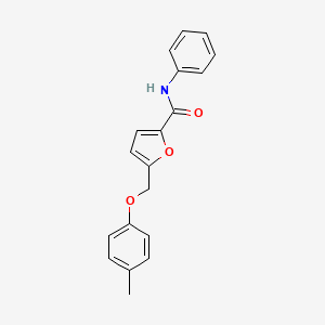 5-[(4-methylphenoxy)methyl]-N-phenylfuran-2-carboxamide