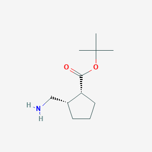Tert-butyl (1R,2S)-2-(aminomethyl)cyclopentane-1-carboxylate