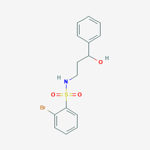 2-bromo-N-(3-hydroxy-3-phenylpropyl)benzenesulfonamide