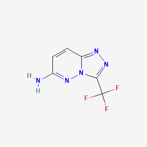 molecular formula C6H4F3N5 B2934164 3-(Trifluoromethyl)-[1,2,4]triazolo[4,3-b]pyridazin-6-amine CAS No. 889943-49-1