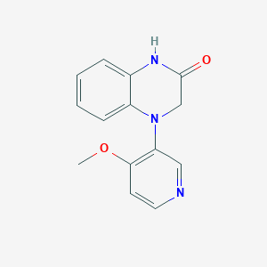 molecular formula C14H13N3O2 B2934167 4-(4-甲氧基吡啶-3-基)-1,3-二氢喹喔啉-2-酮 CAS No. 2490435-67-9