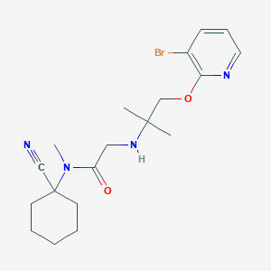 2-({1-[(3-bromopyridin-2-yl)oxy]-2-methylpropan-2-yl}amino)-N-(1-cyanocyclohexyl)-N-methylacetamide