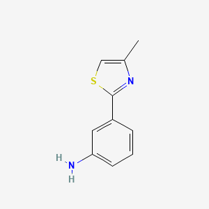 molecular formula C10H10N2S B2934178 3-(4-Methyl-1,3-thiazol-2-yl)aniline CAS No. 134811-93-1; 215434-25-6
