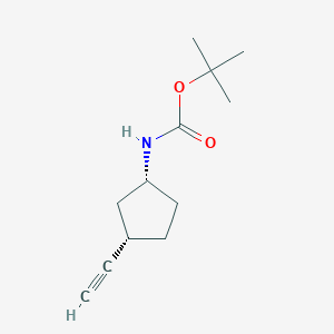molecular formula C12H19NO2 B2934188 Tert-butyl ((1R,3S)-3-ethynylcyclopentyl)carbamate CAS No. 1932279-32-7