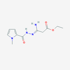 ethyl 3-imino-3-[(1-methyl-1H-pyrrol-2-yl)formohydrazido]propanoate