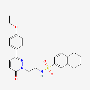 N-(2-(3-(4-ethoxyphenyl)-6-oxopyridazin-1(6H)-yl)ethyl)-5,6,7,8-tetrahydronaphthalene-2-sulfonamide