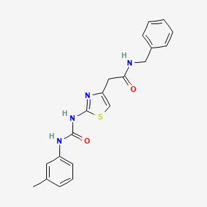 N-benzyl-2-(2-(3-(m-tolyl)ureido)thiazol-4-yl)acetamide