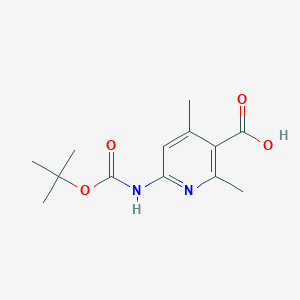 2,4-Dimethyl-6-[(2-methylpropan-2-yl)oxycarbonylamino]pyridine-3-carboxylic acid