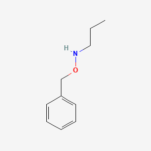 molecular formula C10H15NO B2934210 1-丙胺，N-(苯甲氧基)- CAS No. 121289-95-0