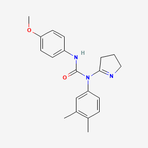 1-(3,4-dihydro-2H-pyrrol-5-yl)-1-(3,4-dimethylphenyl)-3-(4-methoxyphenyl)urea