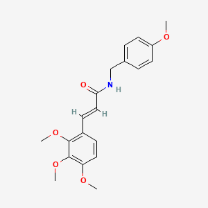 molecular formula C20H23NO5 B2934228 N-(4-methoxybenzyl)-3-(2,3,4-trimethoxyphenyl)acrylamide CAS No. 647031-62-7