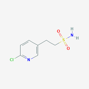 molecular formula C7H9ClN2O2S B2934230 2-(6-Chloropyridin-3-yl)ethanesulfonamide CAS No. 2375270-60-1