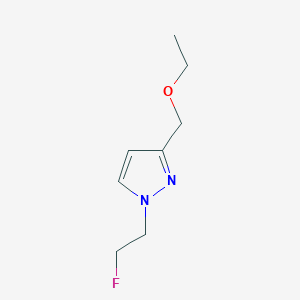 molecular formula C8H13FN2O B2934236 3-(ethoxymethyl)-1-(2-fluoroethyl)-1H-pyrazole CAS No. 1856083-51-6