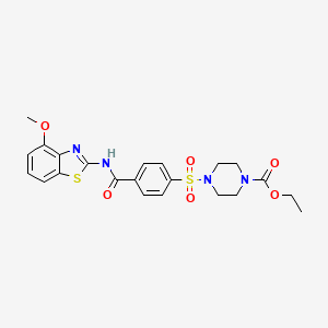 Ethyl 4-((4-((4-methoxybenzo[d]thiazol-2-yl)carbamoyl)phenyl)sulfonyl)piperazine-1-carboxylate