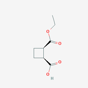 molecular formula C8H12O4 B2934255 (1S,2R)-2-乙氧羰基环丁烷-1-羧酸 CAS No. 2983-87-1