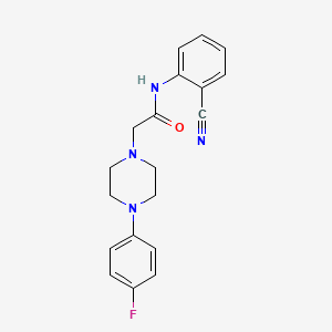 N-(2-cyanophenyl)-2-[4-(4-fluorophenyl)piperazin-1-yl]acetamide