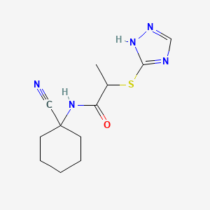 N-(1-cyanocyclohexyl)-2-(1H-1,2,4-triazol-5-ylsulfanyl)propanamide