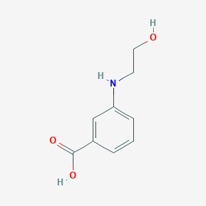 molecular formula C9H11NO3 B2934282 3-[(2-Hydroxyethyl)amino]benzoic acid CAS No. 923232-28-4