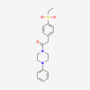 2-(4-(Ethylsulfonyl)phenyl)-1-(4-phenylpiperazin-1-yl)ethanone