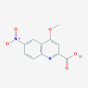 molecular formula C11H8N2O5 B2934313 4-Methoxy-6-nitroquinoline-2-carboxylic acid CAS No. 52144-28-2