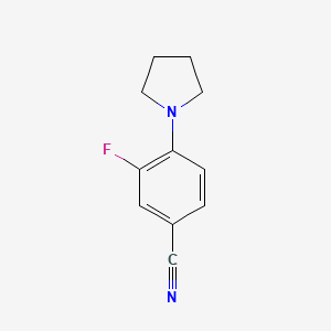 3-Fluoro-4-(pyrrolidin-1-yl)benzonitrile